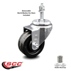 Service Caster 3.5 Inch Phenolic Wheel Swivel 3/8 Inch Threaded Stem Caster SCC-TS20S3514-PHR-381615